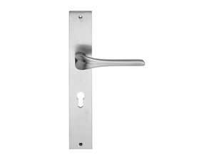 SPIRIT - Contemporary style brass door handle on back plate _ LINEA CALI'